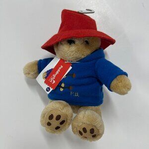 Paddington Bear Plush Stuffed Animal Classic Blue Coat Red Hat Collectible Toy